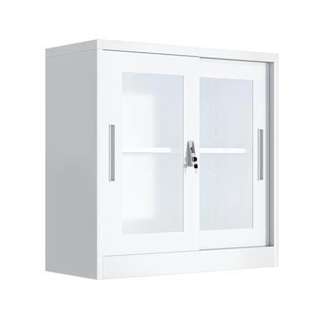 ตู้เหล็กบานเลื่อนกระจก FURDINI KULLEN FYD-W002 สีขาว_1