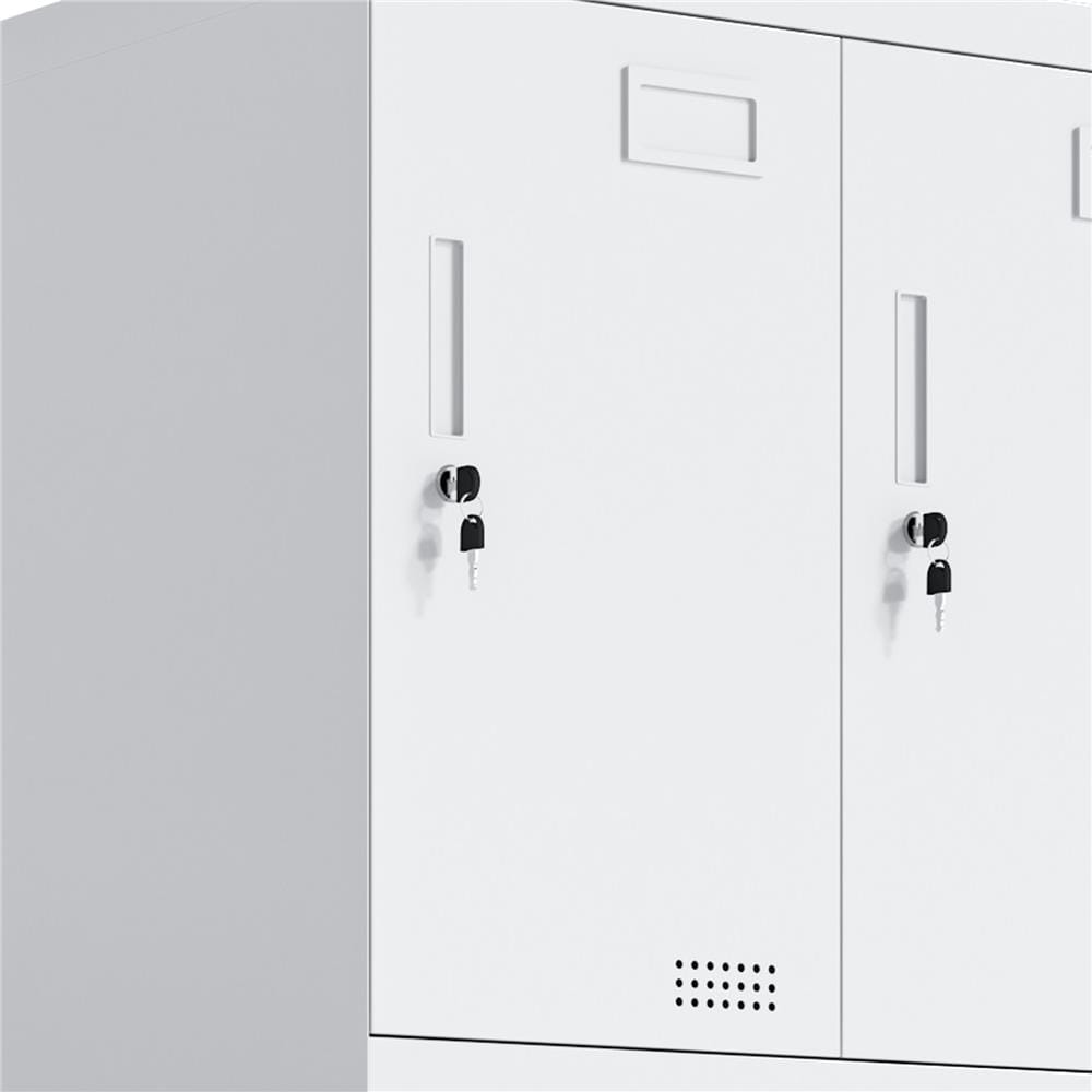ตู้ล็อกเกอร์เหล็ก 9 ประตู FURDINI KULLEN FYD-DG005 สีขาว