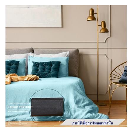 ผ้าปูที่นอน 9.5 ฟุต BED CLIP MICROTEX 14 นิ้ว สี BLUE_0