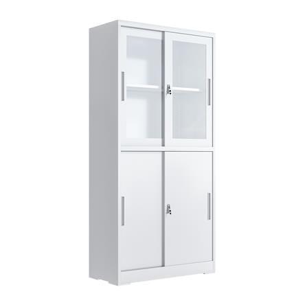 ตู้เหล็กสูงบานเลื่อน FURDINI KULLEN FYD-W017 สีขาว_1