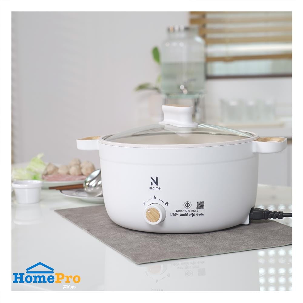 หม้ออเนกประสงค์ NIKITO NC-63617 NKMP01 สีขาว 3.5 ลิตร