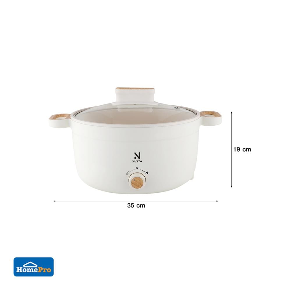 หม้ออเนกประสงค์ NIKITO NC-63617 NKMP01 สีขาว 3.5 ลิตร
