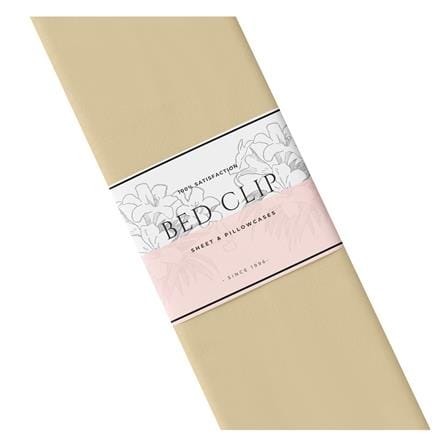 ชุดผ้าปูที่นอน 7 ฟุต 3 ชิ้น BED CLIP MICROTEX 14 นิ้ว สี BEIGE_3