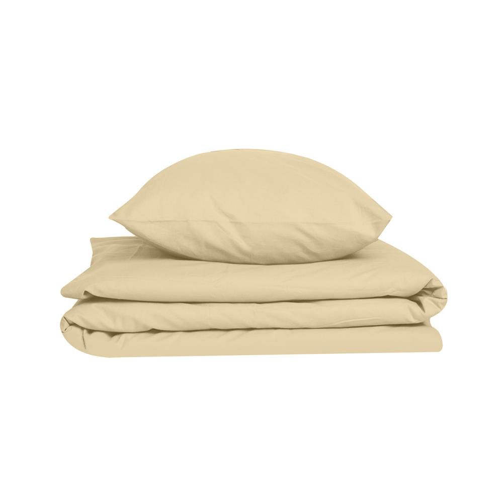 ชุดผ้าปูที่นอน 4 ฟุต 2 ชิ้น BED CLIP MICROTEX 6 นิ้ว สี BEIGE