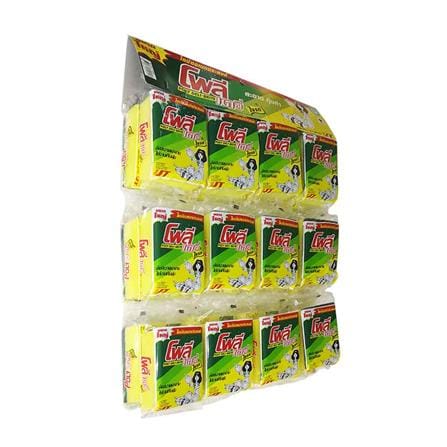 ฟองน้ำพร้อมใยขัด POLY-BRITE 305-3 8x3x11 ซม. (แพ็ก 24 ชิ้น)_1
