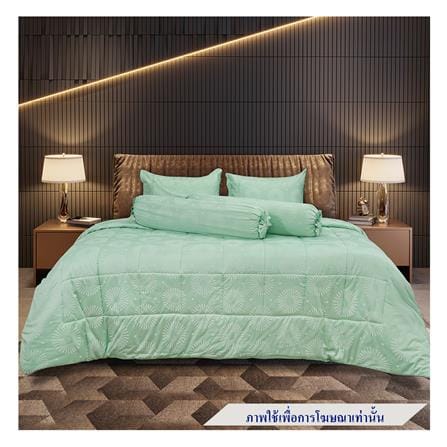 ชุดผ้าปูที่นอน 6 ฟุต 6 ชิ้น PICASSO TENCEL สี SKY GREEN_0