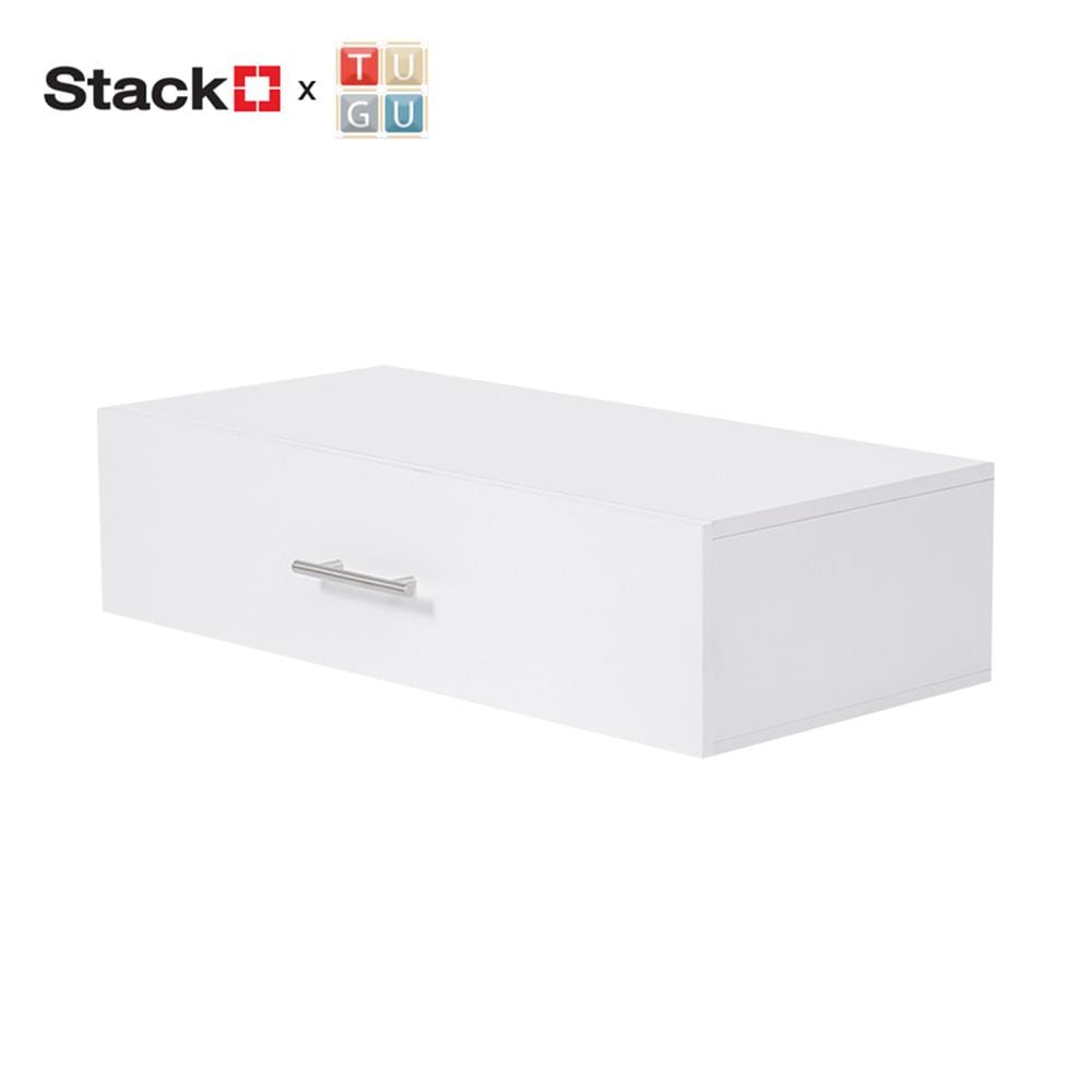 กล่องลิ้นชักไม้ MDF STACKO X TUGU 80X36X20 ซม. สีขาว