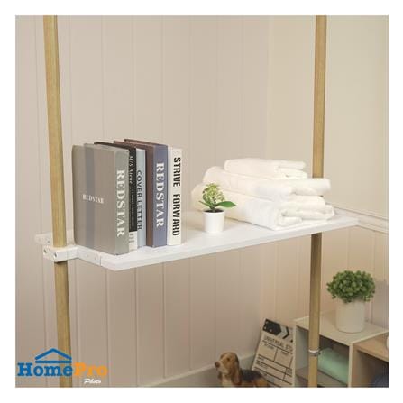 แผ่นชั้นไม้ MDF STACKO X TUGU 80X40X1.5 ซม. สีขาว_4