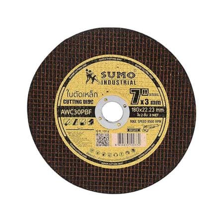ใบตัดเหล็กและสเตนเลส SUMO 7 นิ้ว สีดำ_0