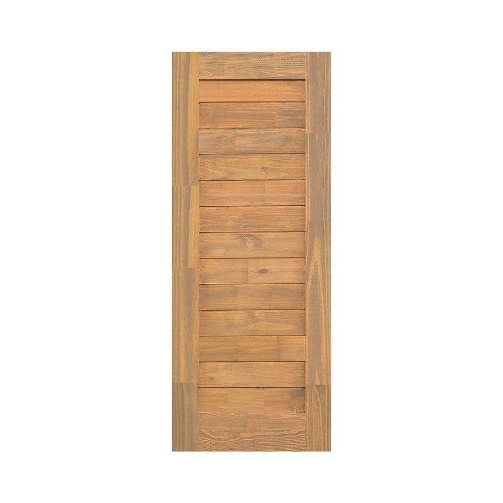 ประตูไม้สน ไม่เจาะลูกบิด D2D ECO PINE - EZERO 29 80x200 ซม. สีเบิร์นแอช
