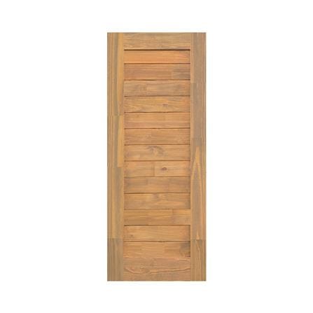 ประตูไม้สน ไม่เจาะลูกบิด D2D ECO PINE - EZERO 29 80x200 ซม. สีเบิร์นแอช_0