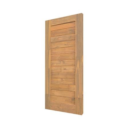 ประตูไม้สน ไม่เจาะลูกบิด D2D ECO PINE - EZERO 29 80x200 ซม. สีเบิร์นแอช_1