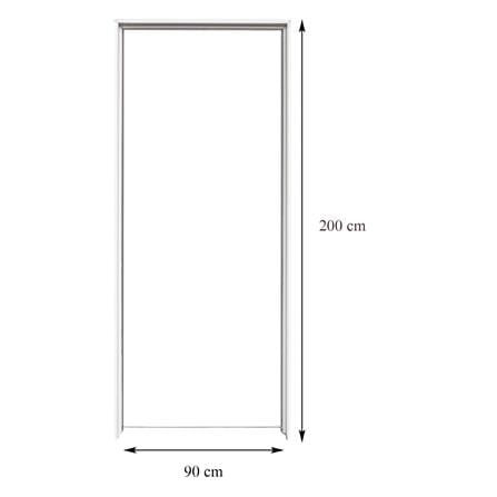 วงกบประตู UPVC FOAM AZLE ขอบเรียบ 90X200 ซม. สีขาว_2