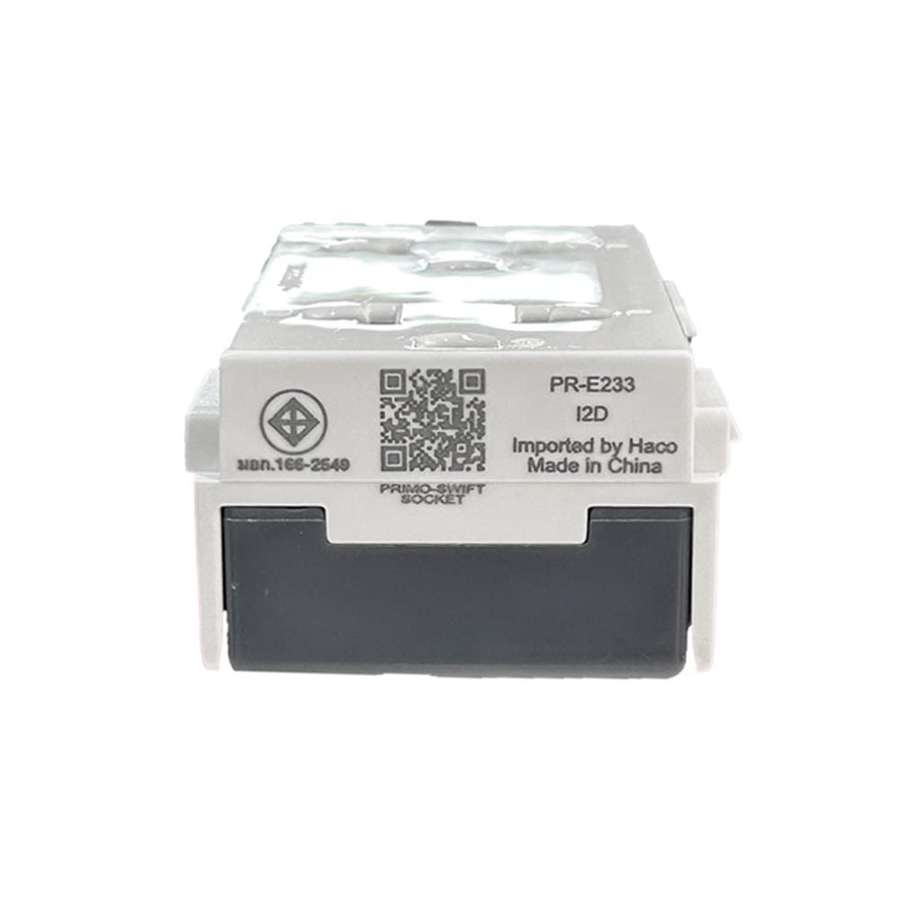 เต้ารับฝังพื้นสเตนเลส พร้อมเต้ารับคู่มีกราวด์ 3 ขา EAGLE EGP-18AM/P