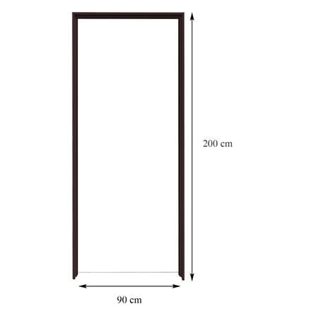 วงกบประตู UPVC FOAM AZLE ขอบเรียบ 90X200 ซม. สีโอ๊ค_2