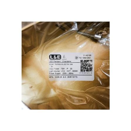 ไฟช่อ LED L&E 01-A0195 70 วัตต์ WARM WHITE สีทอง 1 หัว_4