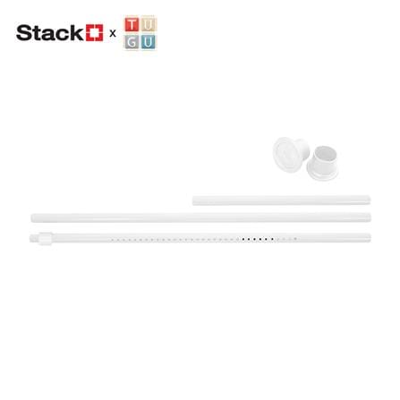 ชุดรางเสา STACKO X TUGU 310X3.2X3.2 ซม. สีขาว_0