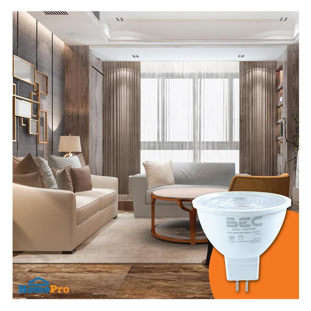 หลอด LED MR16/PAR DAISY 7 วัตต์ WARM WHITE GU5.3