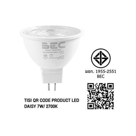 หลอด LED MR16/PAR DAISY 7 วัตต์ WARM WHITE GU5.3_4