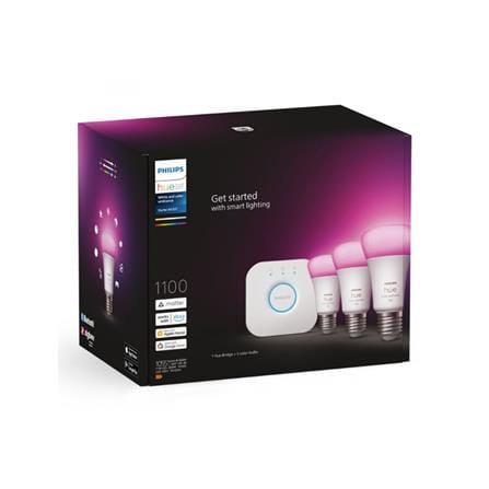 ชุดหลอด LED PHILIPS A60 HUE 9.5 วัตต์ RGB E27 แพ็ก 3 ชิ้น_1