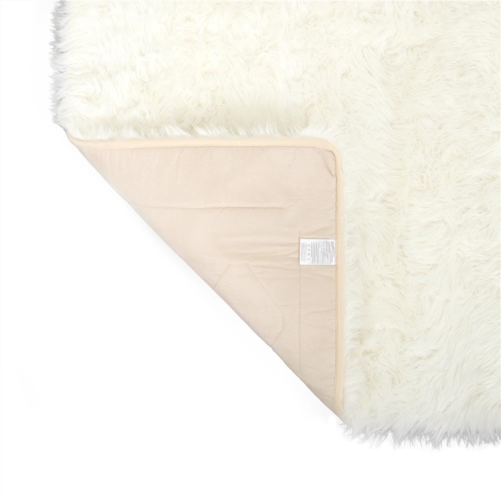 พรมขนแกะเทียม BENETTA ALICIA 150X210 ซม. สีขาว