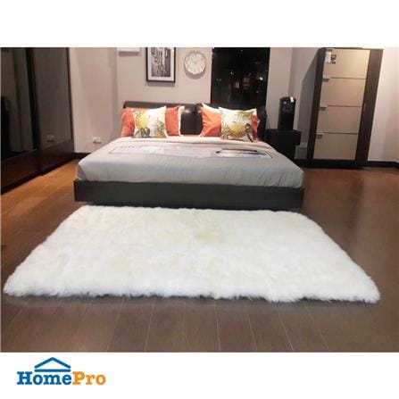 พรมขนแกะเทียม BENETTA ALICIA 150X210 ซม. สีขาว_5