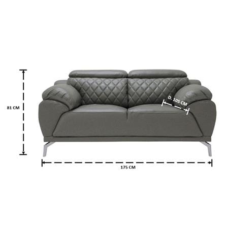 โซฟา 2 ที่นั่ง SB FURNITURE GARRY 19192235 สีเทา_5