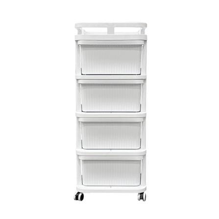 ตู้ลิ้นชัก 4 ชั้น STACKO CART 35x38.5x86 ซม. สีขาว_2