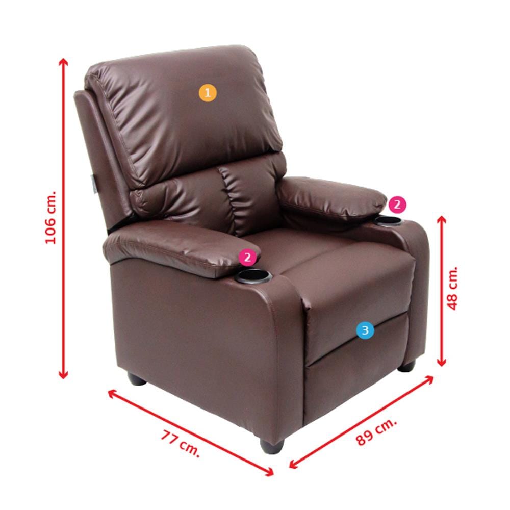 เก้าอี้ปรับนอน U-RODECOR ANGOLA 000002003 สีน้ำตาล