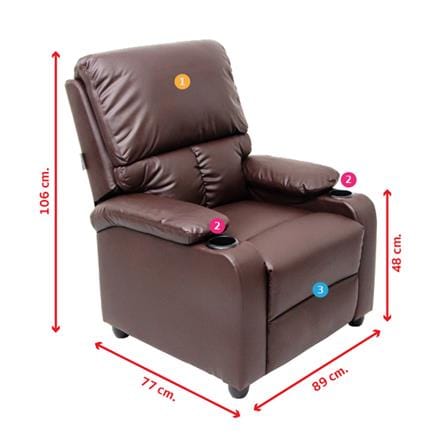 เก้าอี้ปรับนอน U-RODECOR ANGOLA 000002003 สีน้ำตาล_5