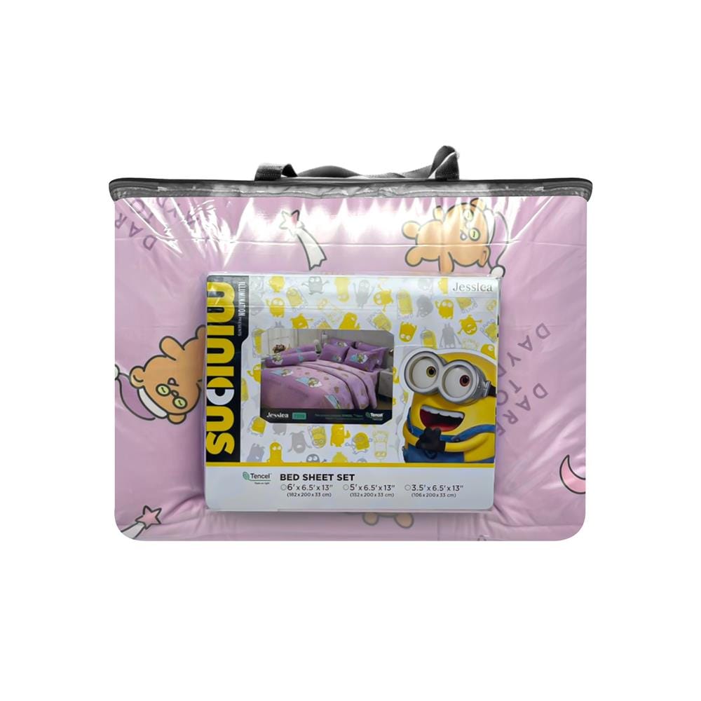 ชุดผ้าปูที่นอน 5 ฟุต (ชุด 6 ชิ้น) JESSICA MINIONS 22015-T019