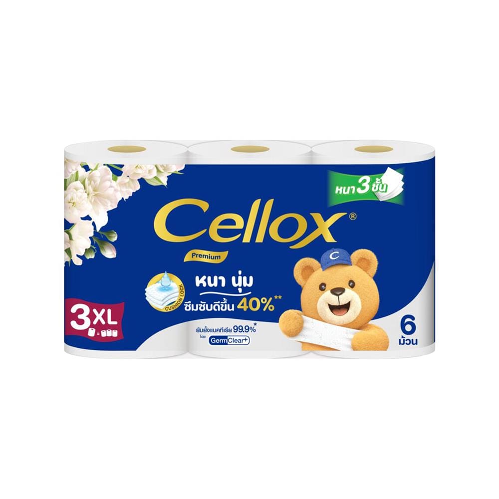 กระดาษชำระ CELLOX PREMIUM 3XL (แพ็ก 6 ชิ้น)