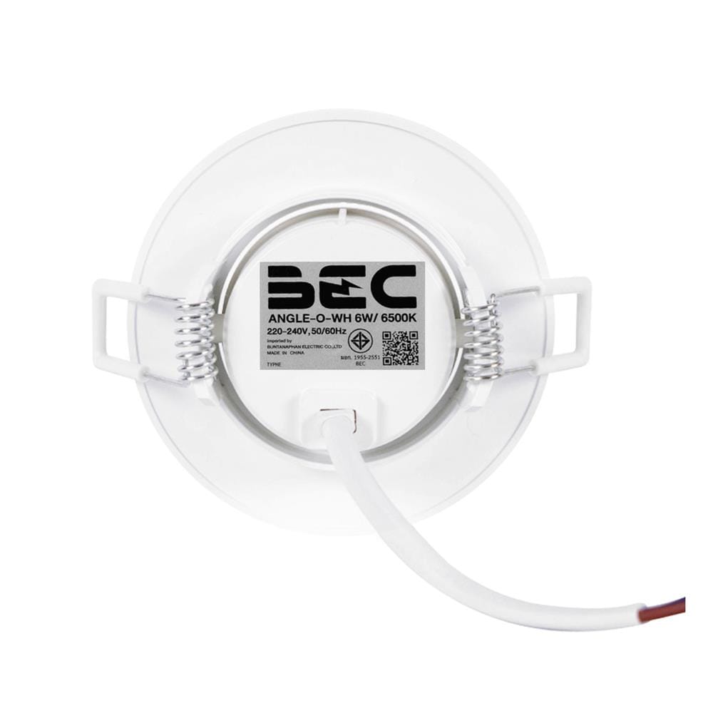 ดาวน์ไลท์ LED BEC ANGLE 3.5 นิ้ว 6 วัตต์ DAYLIGHT สีขาว