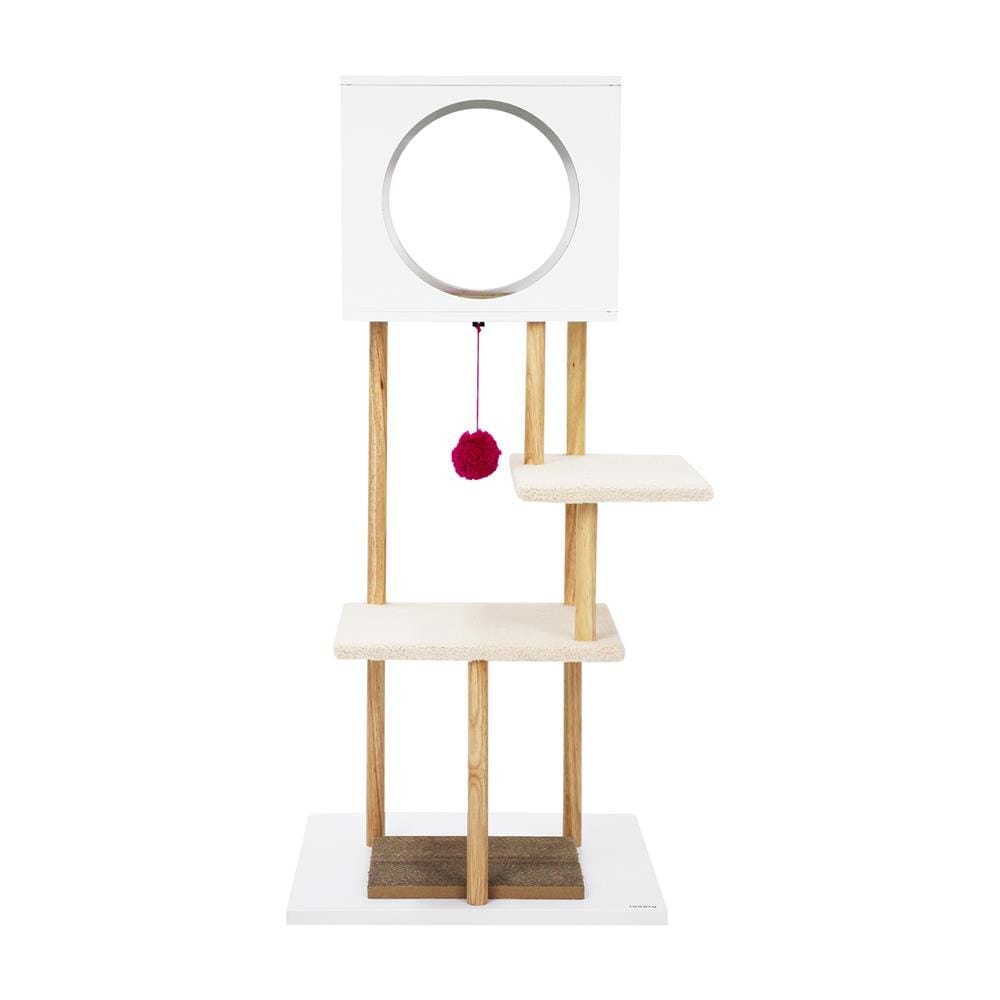คอนโดแมวพร้อมที่ลับเล็บ LUVORA CAT TREE WITH CAT SCRATCHER HOME 2