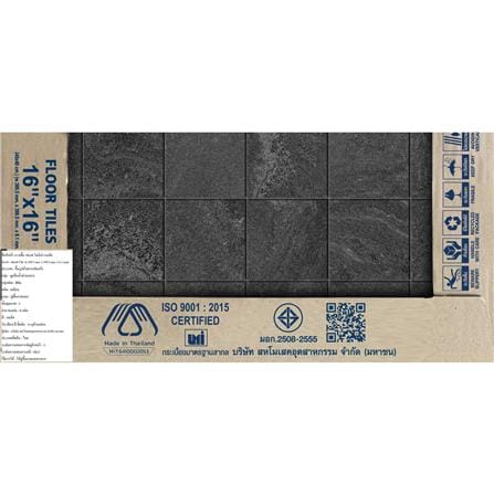 กระเบื้องพื้น 16x16 นิ้ว DURAGRES โนมิน่า ดำ (AF) A 0.96 ตร.ม._6