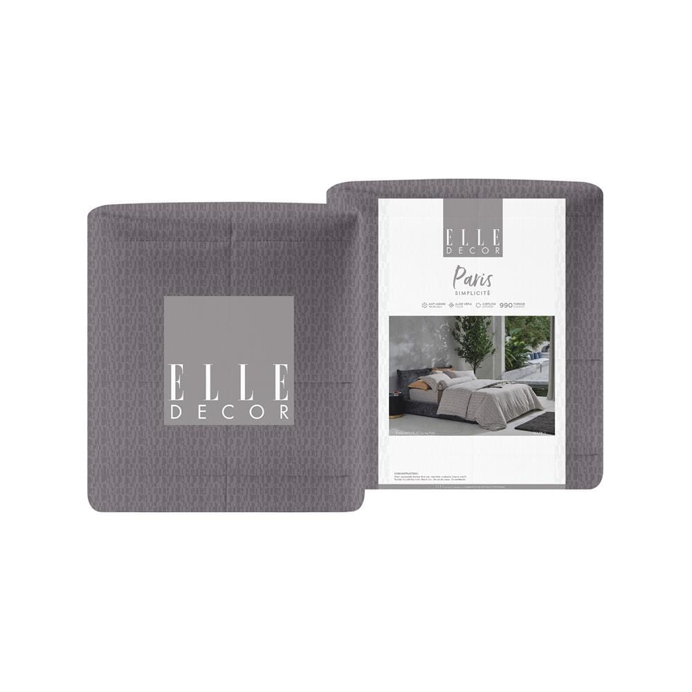 ชุดผ้าปูที่นอน 5 ฟุต 6 ชิ้น ELLE PARIS SIMPLICITE สี SOUFFLE