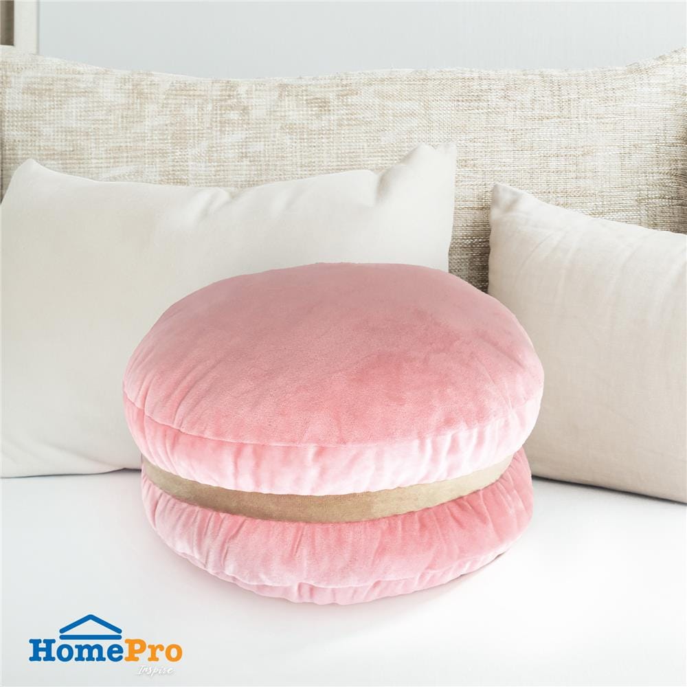 หมอนอิง HOME LIVING STYLE MACARON 16X16 นิ้ว สีชมพู