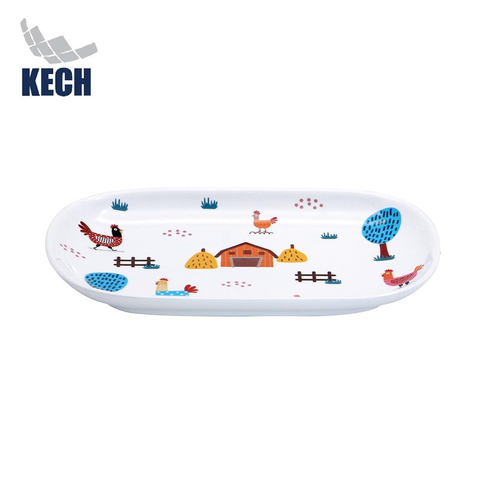 จานเมลามีนเปล 8.5 นิ้ว KECH CHIC FARM