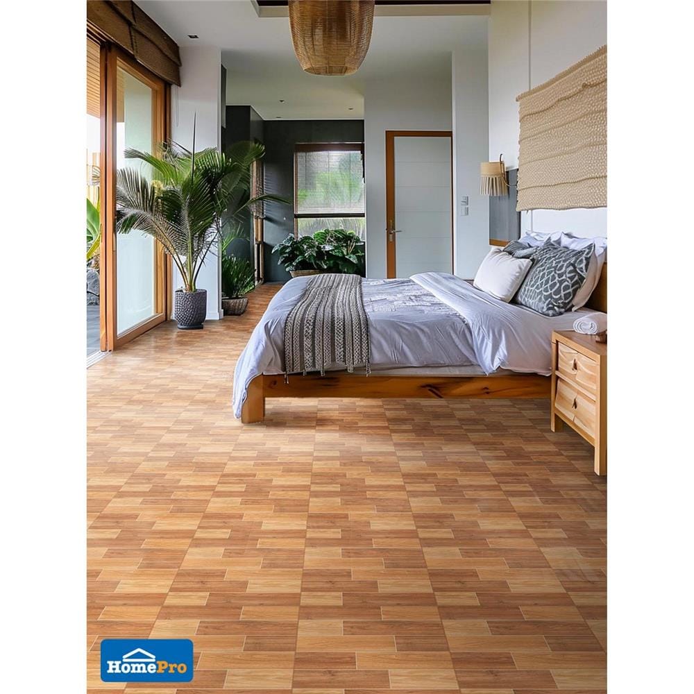 กระเบื้องพื้น 16x16 นิ้ว ภูผา เรือนไม้สน เบจ PM 0.96 ตร.ม.