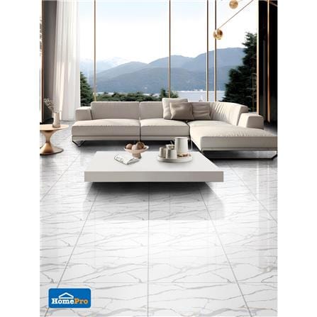 กระเบื้องพื้น 16x16 นิ้ว ภูผา เรือนมุกดา ขาว PM 0.96 ตร.ม._2