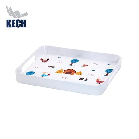 ถาดเหลี่ยมเมลามีน 12 นิ้ว KECH CHIC FARM_0