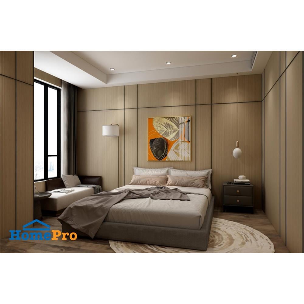 แผ่นตกแต่งผนัง LT BY COTTO ล็อบบี้วู๊ด 122x244 ซม. 2.98 ตร.ม.