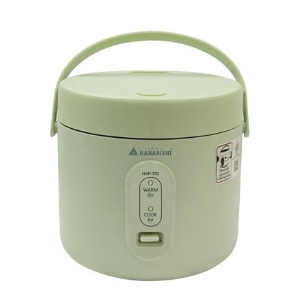 หม้อหุงข้าว MANUAL HANABISHI HAP-170 1 ลิตร สีเขียว_0