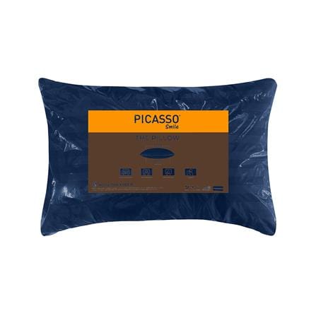 หมอนหนุน ใยสังเคราะห์ PICASSO SMILE 19x29 นิ้ว สีกรมท่า_3