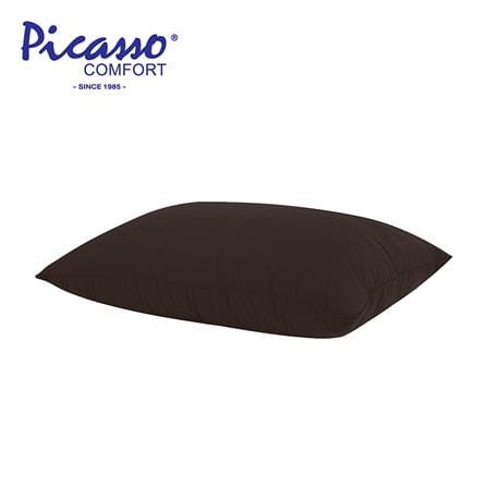 หมอนหนุน ใยสังเคราะห์ PICASSO SMILE 19x29 นิ้ว สีน้ำตาลเข้ม_0