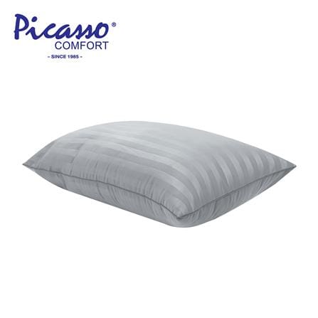 หมอนหนุน ใยสังเคราะห์ PICASSO SMILE 19x29 นิ้ว สีเทา