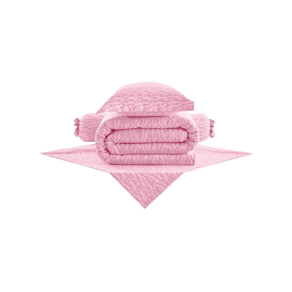 ชุดผ้าปูที่นอน 3.5 ฟุต 4 ชิ้น ELLE PARIS SIMPLICITE สี ECLAIR