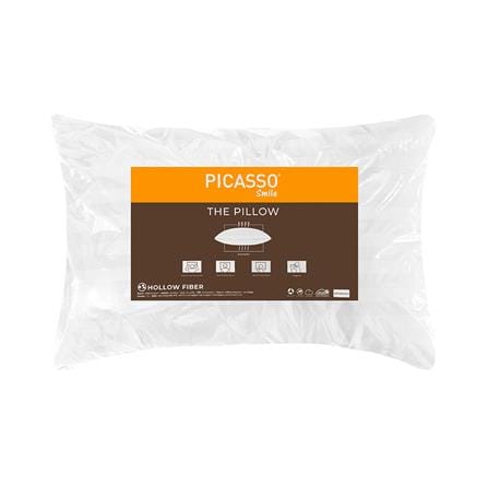 หมอนหนุน ใยสังเคราะห์ PICASSO SMILE 19x29 นิ้ว สีขาว_3
