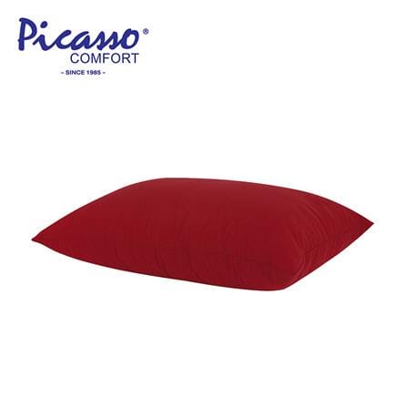 หมอนหนุน ใยสังเคราะห์ PICASSO SMILE 19x29 นิ้ว สีแดง