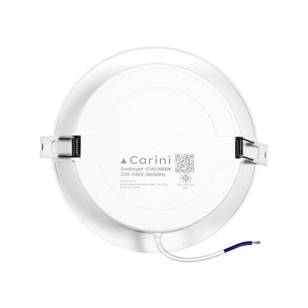ดาวน์ไลท์ LED CARINI SUNBRIGHT 4.5 นิ้ว 12 วัตต์ WARM WHITE สีขาว_2